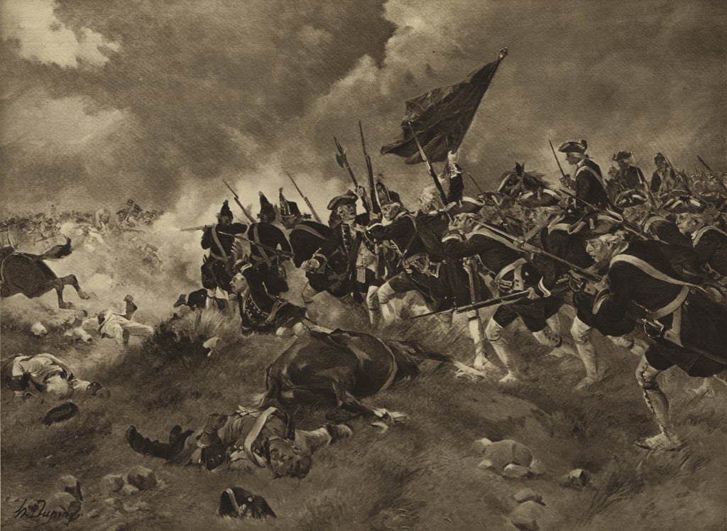 デッティンゲンの戦い、1743年（グラビア）